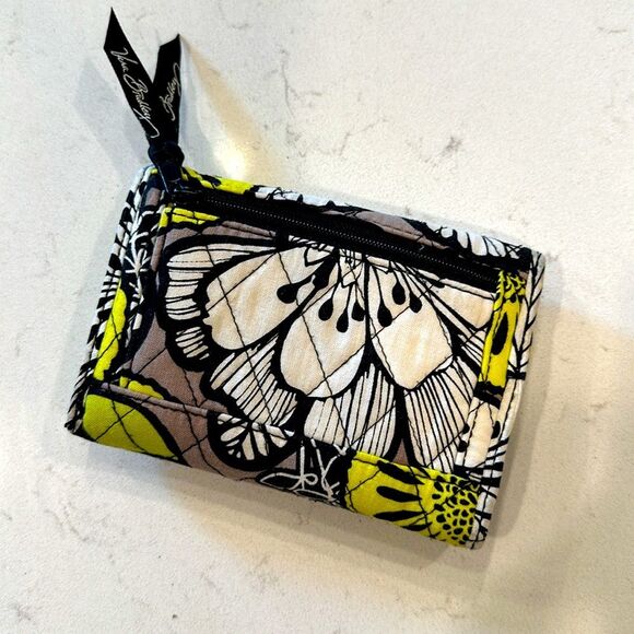 Vera Bradley Hipster Citron Floral Crossbody Purse with Wallet - Picture 8 of 12